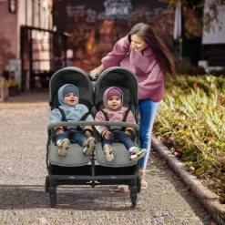 Asalvo Tweelingbuggy - Henry - Grey><noscript><img width=