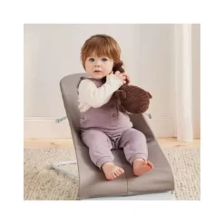 Baby Björn® Bouncer Bliss Cotton Kroonblad Quilt Zandgrijs><noscript><img width=