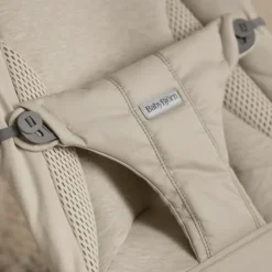 BabyBjörn Balance Soft Wipstoeltje Geweven Jersey Tri-Fabric - Zandgrijs><noscript><img width=