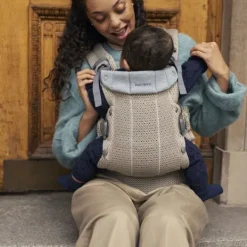 BabyBjörn Harmony Draagzak 3D-Mesh - Grijsbeige><noscript><img width=