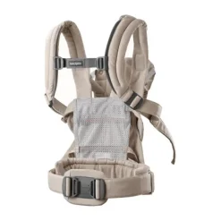 BabyBjörn Harmony Draagzak – Geweven – Mélange Lichtbeige><noscript><img width=