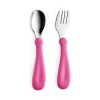 Babyjem Vork En Lepel Metaal Roze> Bestek