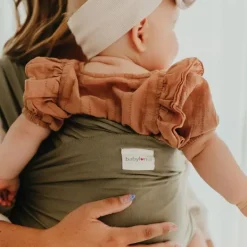 Babylonia Buikdrager Tricot-Slen Bamboo Khaki Green> Draagdoeken