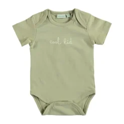 Babylook Cool Kid Korte Mouw Romper - Mt. 56 - Moss Gray> Rompertjes