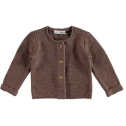 Babylook Knit Vest - Mt. 74/80 - Deep Taupe> Vestjes