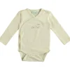 Babylook Overslag Romper - Mt. 50 - Buttercream> Rompertjes