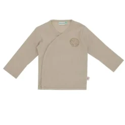 Babylook Shells T-Shirt Overslag Rib - Maat 50 - Oyster Gray> Sjawls|Shirtjes