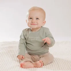 Babylook Velvet Rib Broek - Maat 50 - Warm Taupe> Broekjes