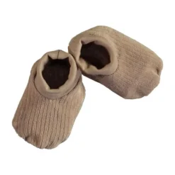 Babylook Velvet Rib Slofjes - Newborn - Warm Taupe> Slofjes