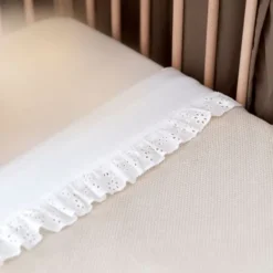 Baby's Only Calm Ledikantlaken met Ruffle - 120 x 150 cm - Warm Linen> Ledikantlakens