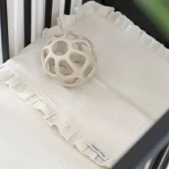 Baby's Only Calm Wieglaken Met Ruffle - Warm Linen> Wieglakens