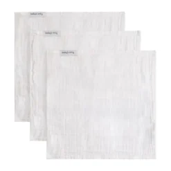 Baby's Only Tender Monddoekje - 3-Pack - 30x30cm - Beige / Linen><noscript><img width=