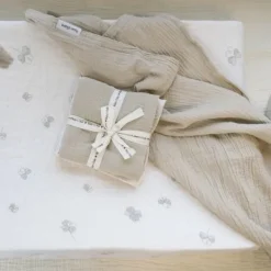 Baby's Only Tender Swaddle - 2-Pack - 115x115 cm - Beige / Linen><noscript><img width=