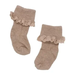 BD Collection Sokjes Kant - 3 Stuks - 0-6mnd - Multi Beige><noscript><img width=