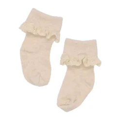 BD Collection Sokjes Kant - 3 Stuks - 0-6mnd - Multi Beige><noscript><img width=