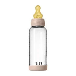 BIBS Fles - Medium Flow - 240 ml - Glas/Latex - Ivory><noscript><img width=