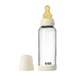 BIBS Fles - Medium Flow - 240 ml - Glas/Latex - Ivory><noscript><img width=