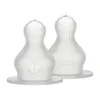 BIBS Flesspeen Rond - Medium Flow - 2 Pack - Silicone> Flessen