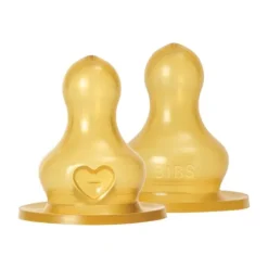 BIBS Flesspeen Rond - Slow Flow - 2 Pack - Latex> Flessen