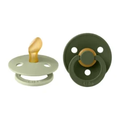 BIBS Fopspeen Latex Anatomical 0-6mnd Sage / Hunter Green (2-Pack)> Fopspenen 0-6 Maanden|Fopspenen 12+ Maanden