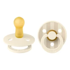 BIBS Fopspeen Latex Studio Pin Ivory Steel Blue Mix Size 1 (2-Pack)><noscript><img width=