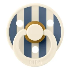 BIBS Fopspeen Latex Studio Pin Ivory Steel Blue Mix Size 1 (2-Pack)><noscript><img width=