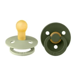 BIBS Fopspeen Round 0-6mnd Dark Oak/Ivory (2 stuks)><noscript><img width=