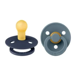 BIBS Fopspeen Round 0-6mnd Dark Oak/Ivory (2 stuks)><noscript><img width=