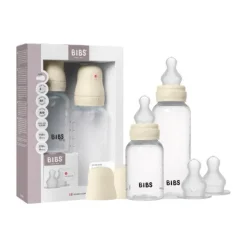 BIBS Grow and Flow Flessenset - 150 ml/270 ml - Silicone - Ivory> Flessen