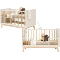 Bopita Bedbank 70 x 140 Lines Dune / Naturel> Ladekasten|Ledikanten