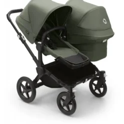 Bugaboo Donkey 5 Duo Complete Black/Forest Green-Forest Green> Wandelwagens|Complete Kinderwagens