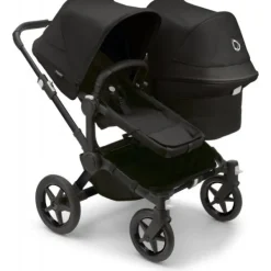 Bugaboo Donkey 5 Duo Complete Black/Forest Green-Forest Green> Wandelwagens|Complete Kinderwagens