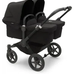 Bugaboo Donkey 5 Twin Complete  Black/Forest Green-Forest Green> Tweeling Kinderwagens|Duo Kinderwagens
