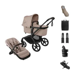 Bugaboo Fox 5 Renew Kinderwagen 2-in-1 - Essential Bundel - Black / Deep Indigo><noscript><img width=