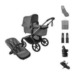 Bugaboo Fox 5 Renew Kinderwagen 2-in-1 - Essential Bundel - Black / Deep Indigo><noscript><img width=