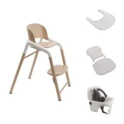 Bugaboo Giraffe Kinderstoel Compleet Bundel - Wood/Grey><noscript><img width=