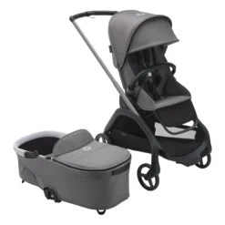 Bugaboo Kinderwagen Dragonfly Complete Graphite Frame / Grey Melange Bekleding> Wandelwagens|Complete Kinderwagens