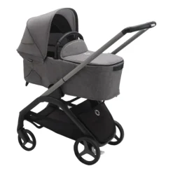 Bugaboo Kinderwagen Dragonfly Complete Graphite Frame / Grey Melange Bekleding><noscript><img width=