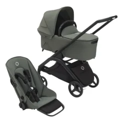 Bugaboo Wandelwagen Dragonfly Black Frame / Forest Green Zitje / Forest Green Sun Canopy><noscript><img width=