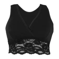 Carriwell Crossover Slaapbeha Biokatoen Zwart M> Bh's