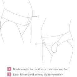 Carriwell Verstelbare Buikband Support Zwart L/XL><noscript><img width=