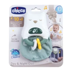 Chicco Rammelaar En Nachtlampje Uil Dag En Nacht> Nachtlampen