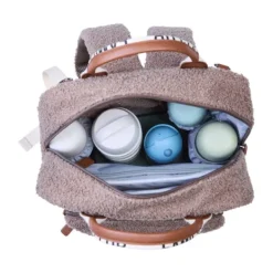Childhome Family Club Verzorgingsrugzak - Signature - Teddy - Zacht Bruin><noscript><img width=