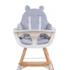 Childhome Kussen Kinderstoel Waterafstotend Polyester Grijs> Accessoires Kinderstoelen