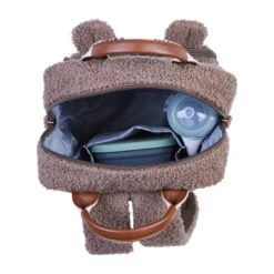 Childhome Mini Club Kinderrugzak - Signature - Teddy - Zacht Bruin><noscript><img width=