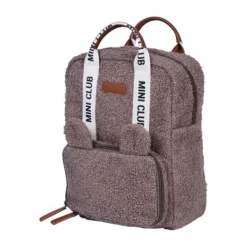 Childhome Mini Club Kinderrugzak - Signature - Teddy - Zacht Bruin><noscript><img width=