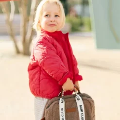 Childhome Mini Club Kinderrugzak - Signature - Teddy - Zacht Bruin><noscript><img width=