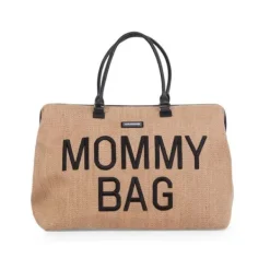 Childhome Mommy Bag Raffia Naturel> Accessoires Kinderwagens|Accessoires Tweeling/Duo