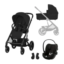 Cybex Balios One Box Comfort - Moon Black> Uitbreidbare Kinderwagens|Wandelwagens