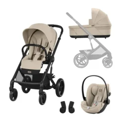 Cybex Balios One Box Plus - Almond Beige> Uitbreidbare Kinderwagens|Wandelwagens
